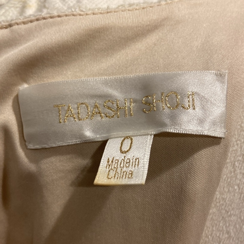 Tadashi Shoji White Lace MIDI Dress BodyCon Size 0 - Picture 2 of 8
